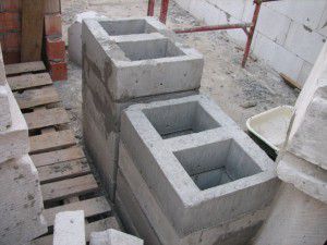 вентиляционный канал из готовых бетонных блоков