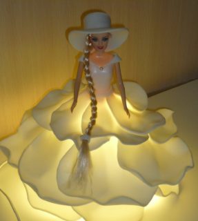 Самодельные светильники из изолона — кукла, цветы и мяч