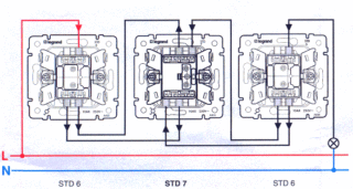 Характеристики и схема подключения перекрестного выключателя