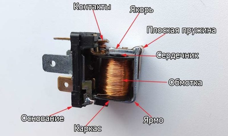 Тип контактов реле 1c