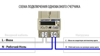 Схема подключения счетчика электроэнергии в квартире
