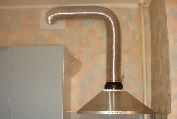 Диаметр отверстия воздуховода вентиляционной трубы для кухонной вытяжки