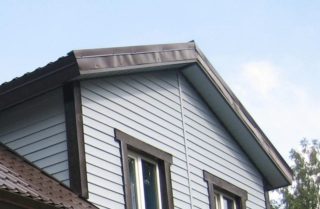 Возведение фронтона двускатной крыши и его отделка