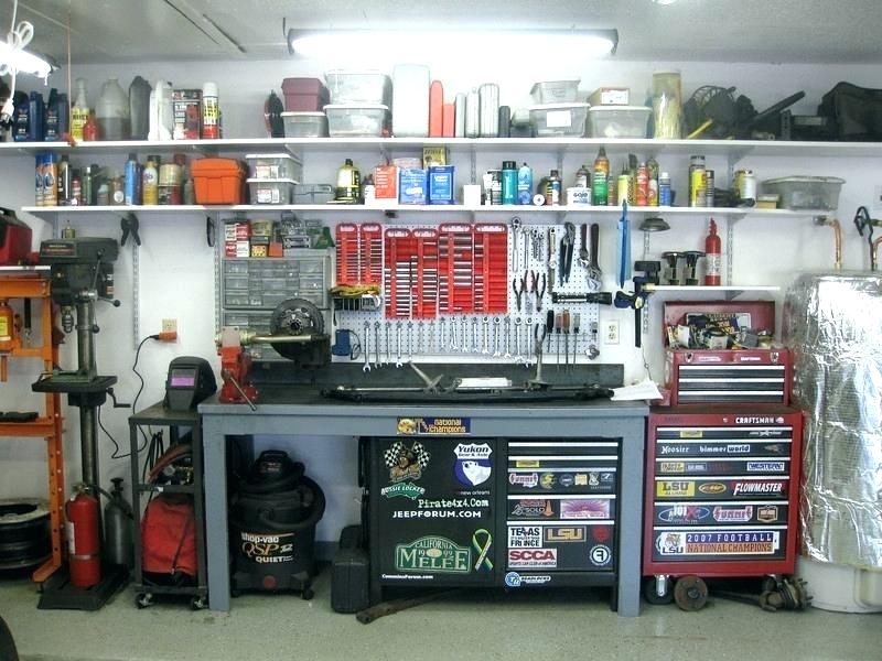 Обустройство гаража: как своими руками оборудовать гараж полками,  инструментами