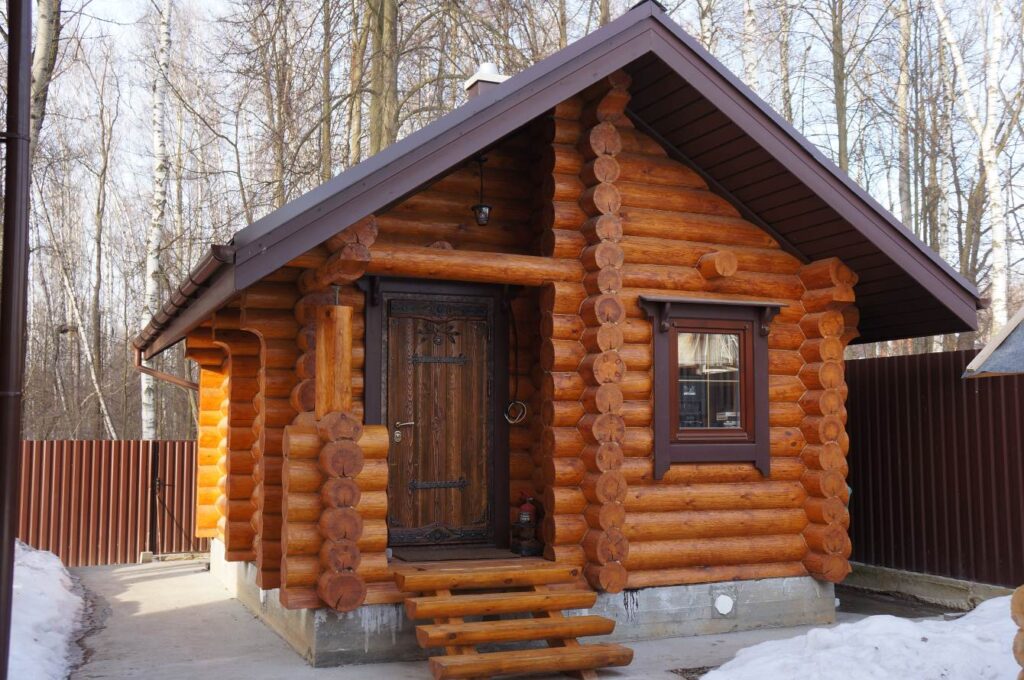 Фото бани из блоков своими руками