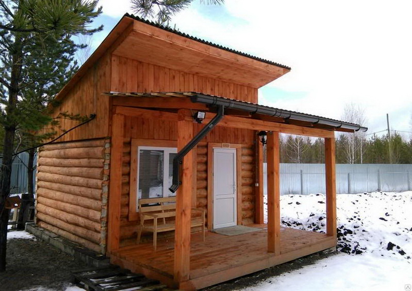 Каркасный гараж из дерева 6х8 с односкатной крышей проекты фото